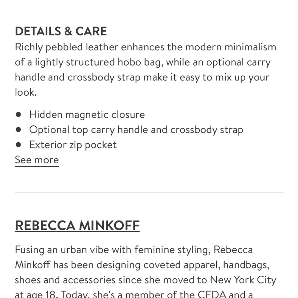 Brand new w tag Rebecca Minkoff Slim Regan Hobo - Picture 8 of 8